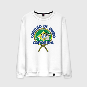 Мужской свитшот хлопок с принтом Cordao de ouro Capoeira flag of Brazil в Кировске, 100% хлопок |  | 