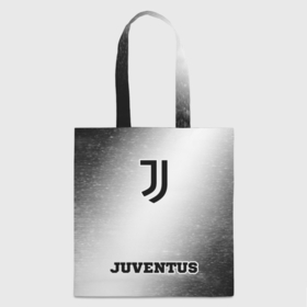 Шоппер 3D с принтом Juventus sport на светлом фоне: символ, надпись в Петрозаводске, 100% полиэстер | Плотность: 200 г/м2; Размер: 34×35 см; Высота лямок: 30 см | 