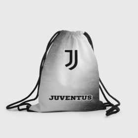 Рюкзак-мешок 3D с принтом Juventus sport на светлом фоне: символ, надпись , 100% полиэстер | плотность ткани — 200 г/м2, размер — 35 х 45 см; лямки — толстые шнурки, застежка на шнуровке, без карманов и подкладки | 