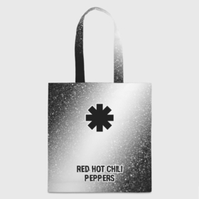 Шоппер 3D с принтом Red Hot Chili Peppers glitch на светлом фоне: символ, надпись в Новосибирске, 100% полиэстер | Плотность: 200 г/м2; Размер: 34×35 см; Высота лямок: 30 см | 
