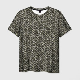 Мужская футболка 3D с принтом Русская кольчуга в Тюмени, 100% полиэфир | прямой крой, круглый вырез горловины, длина до линии бедер | 