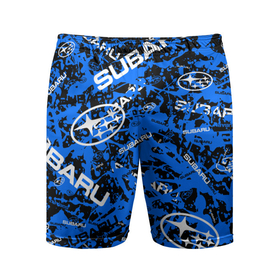 Мужские шорты спортивные с принтом Subaru   chaos style в Курске,  |  | Тематика изображения на принте: 