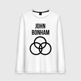 Мужской лонгслив хлопок с принтом John Bonham   Led Zeppelin   legend в Белгороде, 100% хлопок |  | Тематика изображения на принте: 