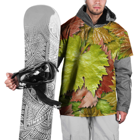 Накидка на куртку 3D с принтом Осенние листья клёна   паттерн в Петрозаводске, 100% полиэстер |  | Тематика изображения на принте: 
