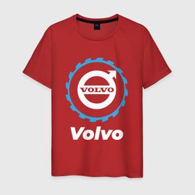 Мужская футболка хлопок с принтом Volvo в стиле Top Gear в Санкт-Петербурге, 100% хлопок | прямой крой, круглый вырез горловины, длина до линии бедер, слегка спущенное плечо. | 