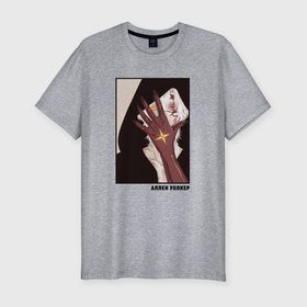 Мужская футболка хлопок Slim с принтом Аллен Уолкер art   D Gray man в Белгороде, 92% хлопок, 8% лайкра | приталенный силуэт, круглый вырез ворота, длина до линии бедра, короткий рукав | Тематика изображения на принте: 