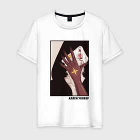 Мужская футболка хлопок с принтом Аллен Уолкер art   D Gray man в Белгороде, 100% хлопок | прямой крой, круглый вырез горловины, длина до линии бедер, слегка спущенное плечо. | Тематика изображения на принте: 