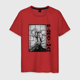Мужская футболка хлопок с принтом Грозный Ю   D Gray man в Санкт-Петербурге, 100% хлопок | прямой крой, круглый вырез горловины, длина до линии бедер, слегка спущенное плечо. | 