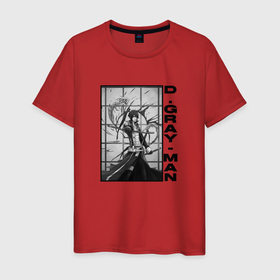 Мужская футболка хлопок с принтом Грозный Ю   D Gray man в Ухте, 100% хлопок | прямой крой, круглый вырез горловины, длина до линии бедер, слегка спущенное плечо. | 