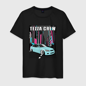 Мужская футболка хлопок с принтом Toyota Altezza Tezza Crew в Кировске, 100% хлопок | прямой крой, круглый вырез горловины, длина до линии бедер, слегка спущенное плечо. | 