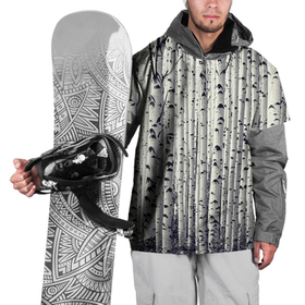 Накидка на куртку 3D с принтом Русские берёзки   роща в Санкт-Петербурге, 100% полиэстер |  | Тематика изображения на принте: 