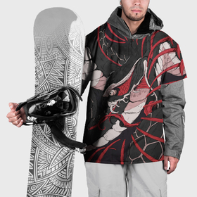 Накидка на куртку 3D с принтом Японская змея уроборос в Новосибирске, 100% полиэстер |  | 