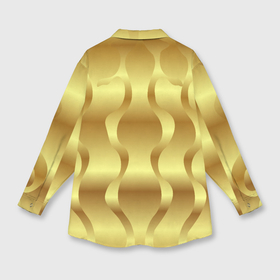 Мужская рубашка oversize 3D с принтом Золото абстрактная графика в Новосибирске,  |  | 