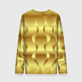 Мужской лонгслив 3D с принтом Золото абстрактная графика в Тюмени, 100% полиэстер | длинные рукава, круглый вырез горловины, полуприлегающий силуэт | Тематика изображения на принте: 