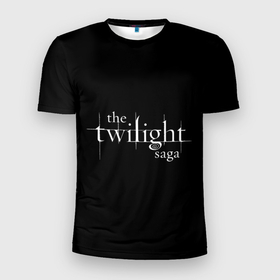 Мужская футболка 3D Slim с принтом The twilight saga в Курске, 100% полиэстер с улучшенными характеристиками | приталенный силуэт, круглая горловина, широкие плечи, сужается к линии бедра | 