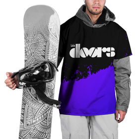 Накидка на куртку 3D с принтом The Doors purple grunge , 100% полиэстер |  | Тематика изображения на принте: 