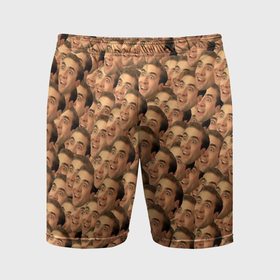 Мужские шорты спортивные с принтом Николас Кейдж мем в Санкт-Петербурге,  |  | 