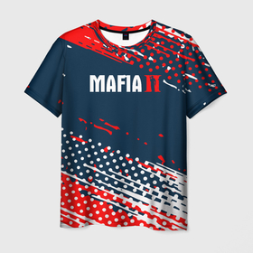 Мужская футболка 3D с принтом Mafia краска , 100% полиэфир | прямой крой, круглый вырез горловины, длина до линии бедер | 