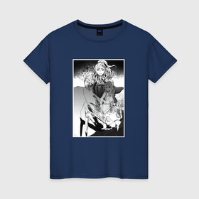 Женская футболка хлопок с принтом Кумоко комикс в Тюмени, 100% хлопок | прямой крой, круглый вырез горловины, длина до линии бедер, слегка спущенное плечо | Тематика изображения на принте: 