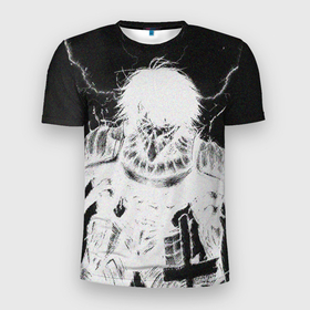 Мужская футболка 3D Slim с принтом Dead Inside Rage в Санкт-Петербурге, 100% полиэстер с улучшенными характеристиками | приталенный силуэт, круглая горловина, широкие плечи, сужается к линии бедра | 