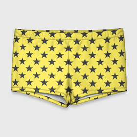 Мужские купальные плавки 3D с принтом звездный фон желтый , Полиэстер 85%, Спандекс 15% |  | Тематика изображения на принте: 