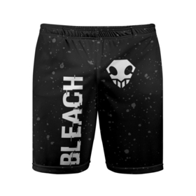 Мужские шорты спортивные с принтом Bleach glitch на темном фоне: надпись, символ ,  |  | 