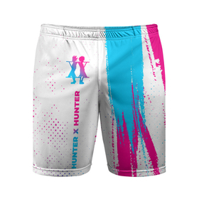 Мужские шорты спортивные с принтом Hunter x Hunter neon gradient style: по вертикали в Тюмени,  |  | 