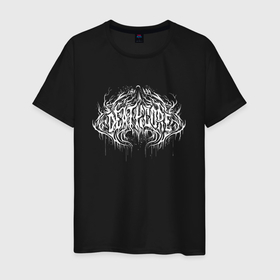 Мужская футболка хлопок с принтом Deathcore dark lettering graffiti , 100% хлопок | прямой крой, круглый вырез горловины, длина до линии бедер, слегка спущенное плечо. | 