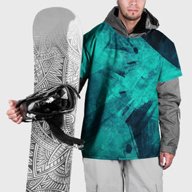 Накидка на куртку 3D с принтом Текстура малахита в Новосибирске, 100% полиэстер |  | 
