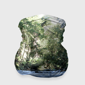 Бандана-труба 3D с принтом Течёт река в лесу , 100% полиэстер, ткань с особыми свойствами — Activecool | плотность 150‒180 г/м2; хорошо тянется, но сохраняет форму | 