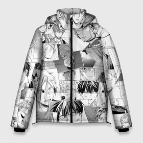 Мужская зимняя куртка 3D с принтом Дарованный паттерн в Санкт-Петербурге, верх — 100% полиэстер; подкладка — 100% полиэстер; утеплитель — 100% полиэстер | длина ниже бедра, свободный силуэт Оверсайз. Есть воротник-стойка, отстегивающийся капюшон и ветрозащитная планка. 

Боковые карманы с листочкой на кнопках и внутренний карман на молнии. | 
