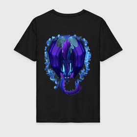 Мужская футболка хлопок с принтом Dragon of sea , 100% хлопок | прямой крой, круглый вырез горловины, длина до линии бедер, слегка спущенное плечо. | 