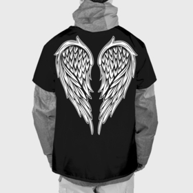 Накидка на куртку 3D с принтом Крылья ангела   рисунок в Петрозаводске, 100% полиэстер |  | Тематика изображения на принте: 