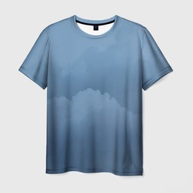 Мужская футболка 3D с принтом Облачные разводы в Санкт-Петербурге, 100% полиэфир | прямой крой, круглый вырез горловины, длина до линии бедер | 