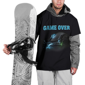 Накидка на куртку 3D с принтом Game over   доигрался в Санкт-Петербурге, 100% полиэстер |  | Тематика изображения на принте: 