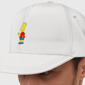 Кепка снепбек с прямым козырьком с принтом Хулиган Барт Симпсон в Кировске, хлопок 100% |  | 