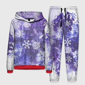 Мужской костюм 3D (с толстовкой) с принтом Снежный космос в Ухте,  |  | Тематика изображения на принте: 