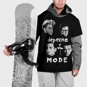 Накидка на куртку 3D с принтом Depeche Mode portrait в Кировске, 100% полиэстер |  | 