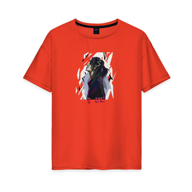 Женская футболка хлопок Oversize с принтом Stray Kids Хенджин Art в Курске, 100% хлопок | свободный крой, круглый ворот, спущенный рукав, длина до линии бедер
 | 