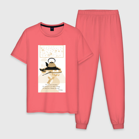 Мужская пижама хлопок с принтом Это Китайский Новый год в Петрозаводске, 100% хлопок | брюки и футболка прямого кроя, без карманов, на брюках мягкая резинка на поясе и по низу штанин
 | 