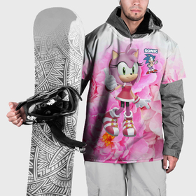 Накидка на куртку 3D с принтом Sonic   Amy Rose   Video game в Тюмени, 100% полиэстер |  | 
