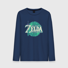 Мужской лонгслив хлопок с принтом The Legend of Zelda: Tears of the Kingdom logo , 100% хлопок |  | 