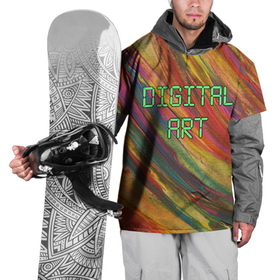 Накидка на куртку 3D с принтом Цифровой арт   холст и масло в Курске, 100% полиэстер |  | 