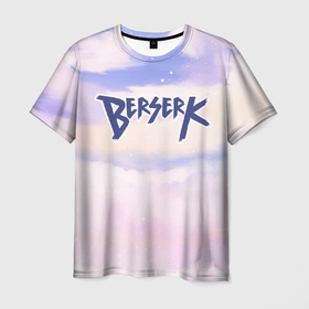 Мужская футболка 3D с принтом Berserk sky clouds в Кировске, 100% полиэфир | прямой крой, круглый вырез горловины, длина до линии бедер | 