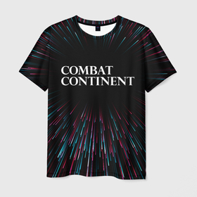 Мужская футболка 3D с принтом Combat Continent infinity в Тюмени, 100% полиэфир | прямой крой, круглый вырез горловины, длина до линии бедер | Тематика изображения на принте: 