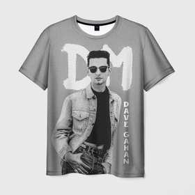 Мужская футболка 3D с принтом Dave Gahan   Depeche Mode , 100% полиэфир | прямой крой, круглый вырез горловины, длина до линии бедер | 