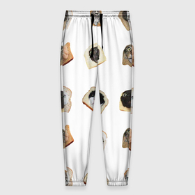 Мужские брюки 3D с принтом Хлебокоты в Петрозаводске, 100% полиэстер | манжеты по низу, эластичный пояс регулируется шнурком, по бокам два кармана без застежек, внутренняя часть кармана из мелкой сетки | 