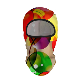 Балаклава 3D с принтом Большие мыльные пузыри в Екатеринбурге, 100% полиэстер, ткань с особыми свойствами — Activecool | плотность 150–180 г/м2; хорошо тянется, но при этом сохраняет форму. Закрывает шею, вокруг отверстия для глаз кайма. Единый размер | 
