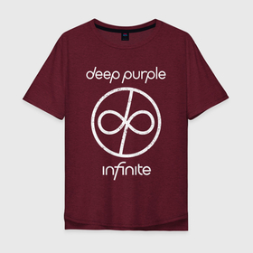 Мужская футболка хлопок Oversize с принтом Infinite Deep Purple в Новосибирске, 100% хлопок | свободный крой, круглый ворот, “спинка” длиннее передней части | Тематика изображения на принте: 