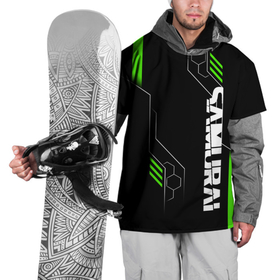 Накидка на куртку 3D с принтом Samurai   Зеленые технологии , 100% полиэстер |  | 